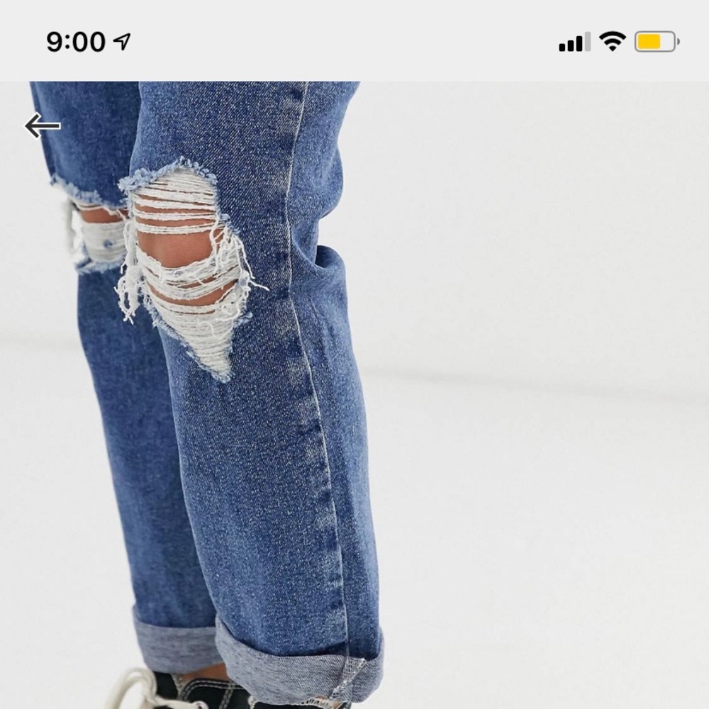 ASOS Petite - Ripped Mom Jeans - Picture 3 of 7